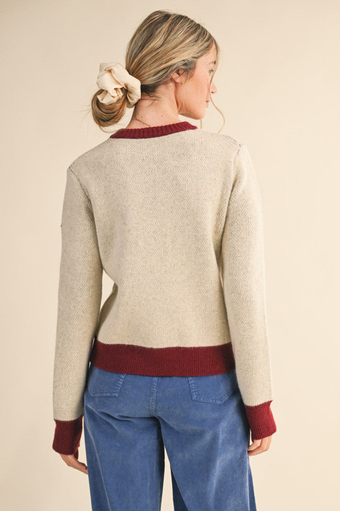 MSW11218 Floral Sweater