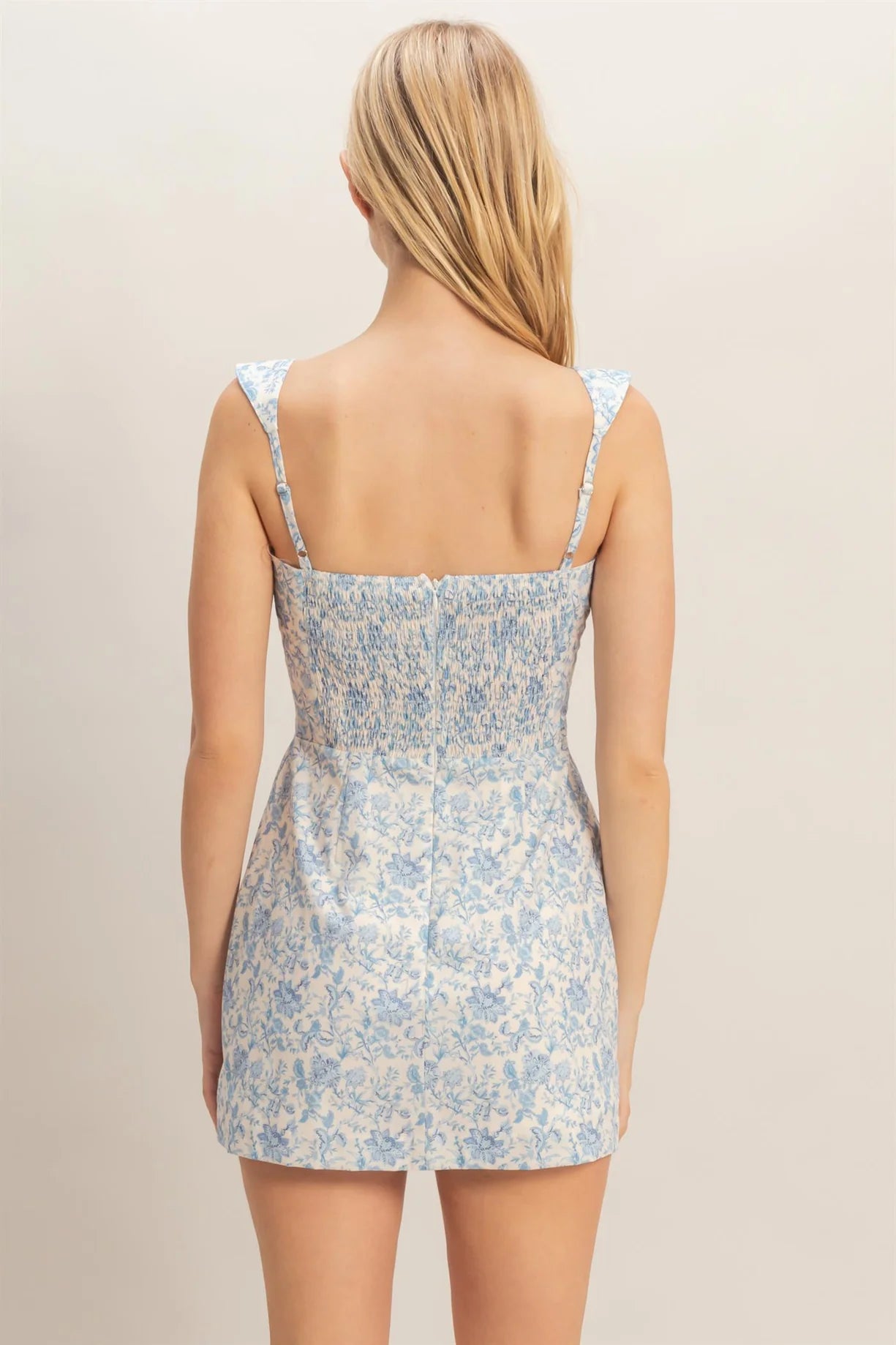 HF26C516-D Floral Mini Dress