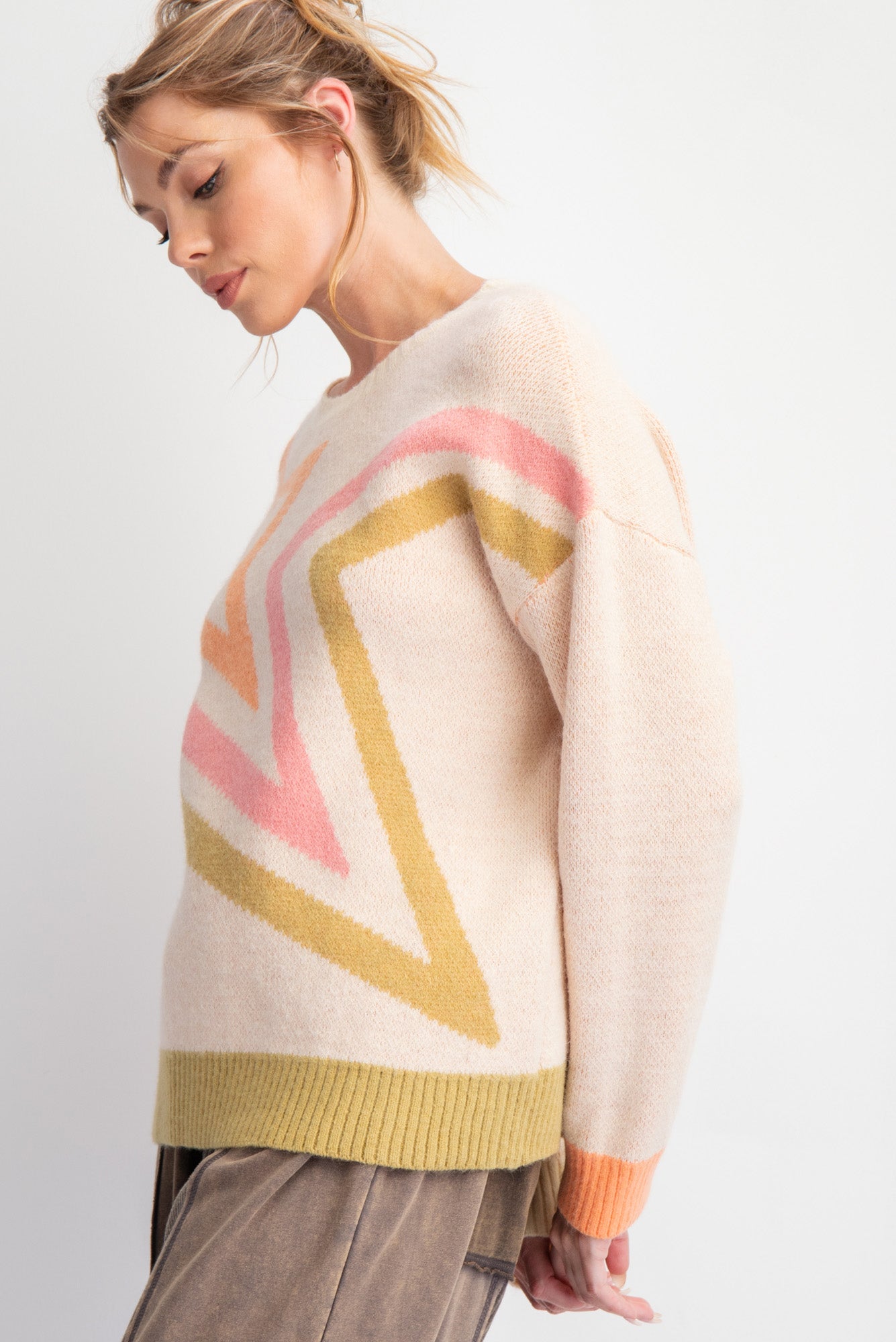 ET71027 Star Pattern Sweater