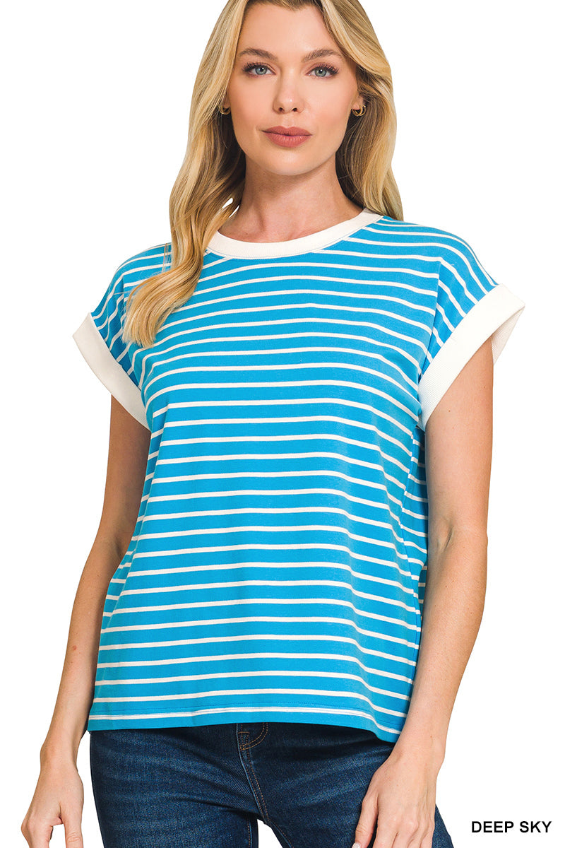CT-3534Y Stripe Tee
