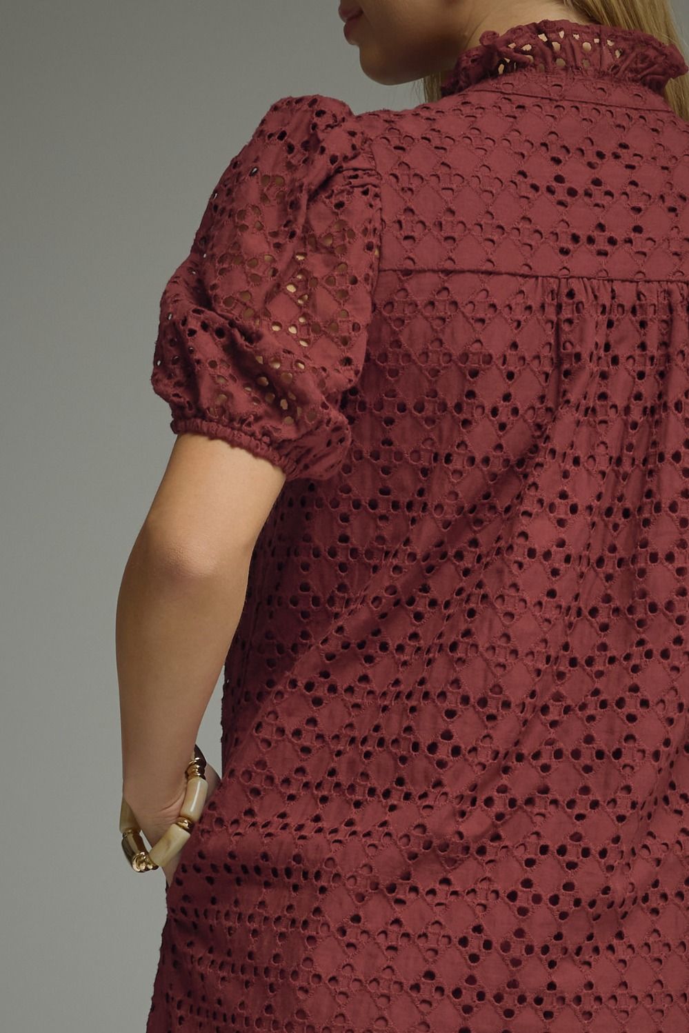 D29377 Eyelet Midi Dress