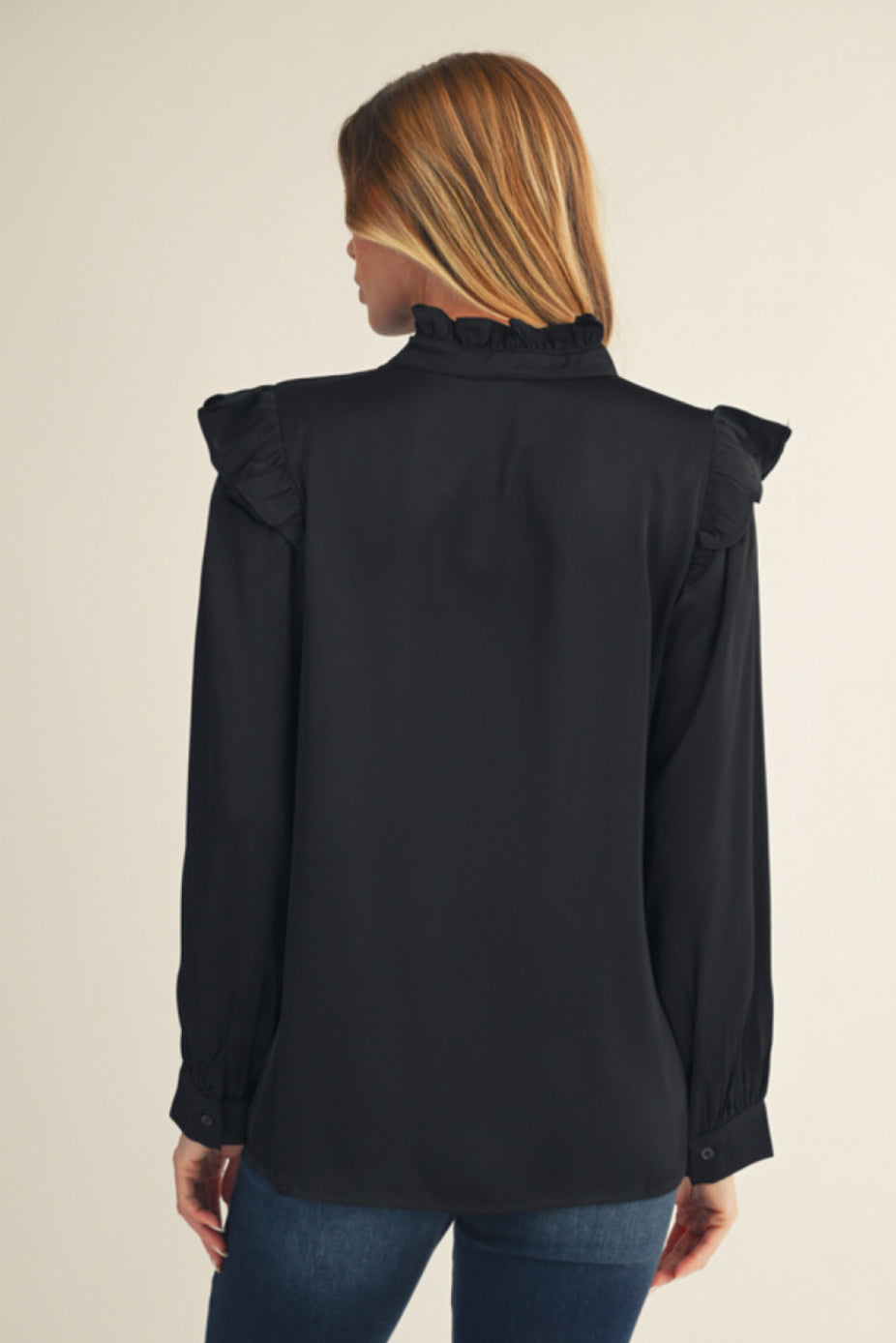 H12364-1 Solid Satin Top