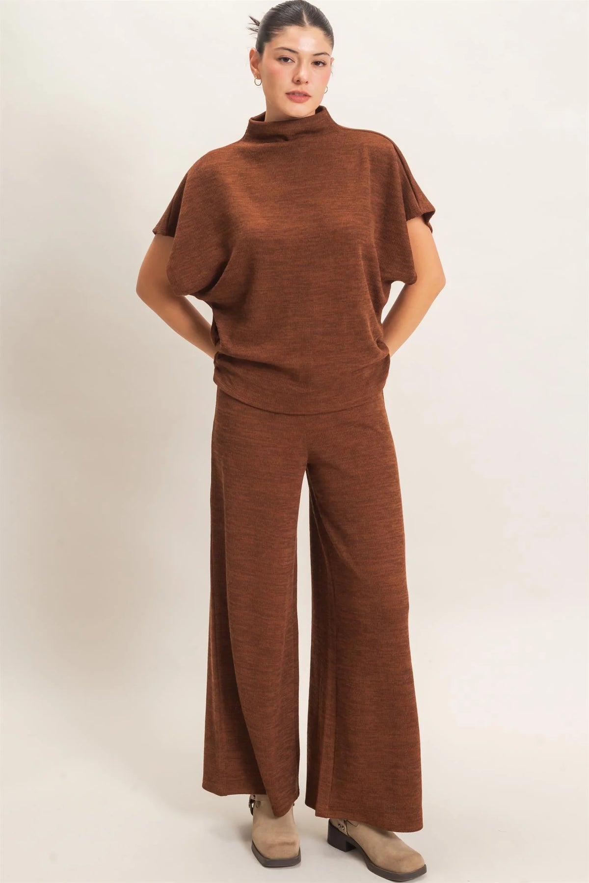 HF26F225-SET-D Dolman Sleeve Top and Pants Set