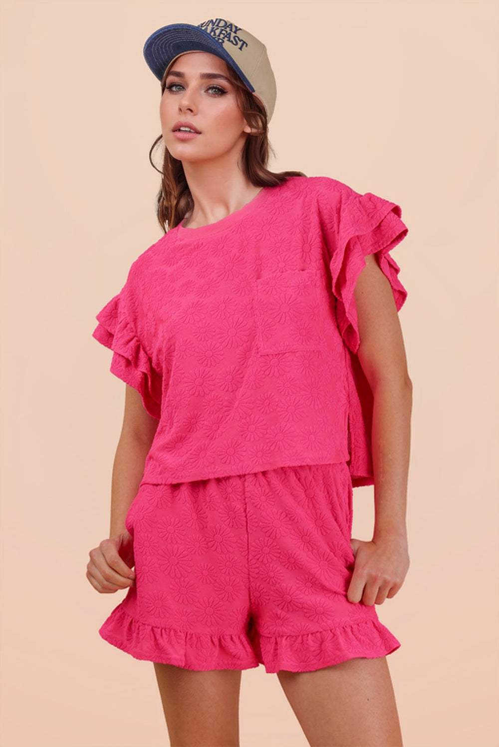 NT12492SET Floral Textured Set