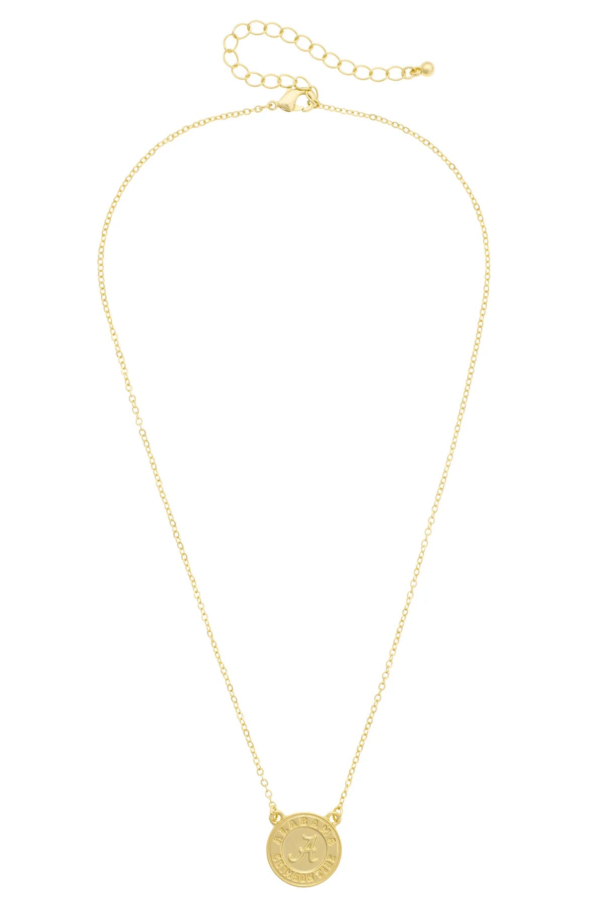 Alabama Crimson Tide 24K Stamped Logo Necklace