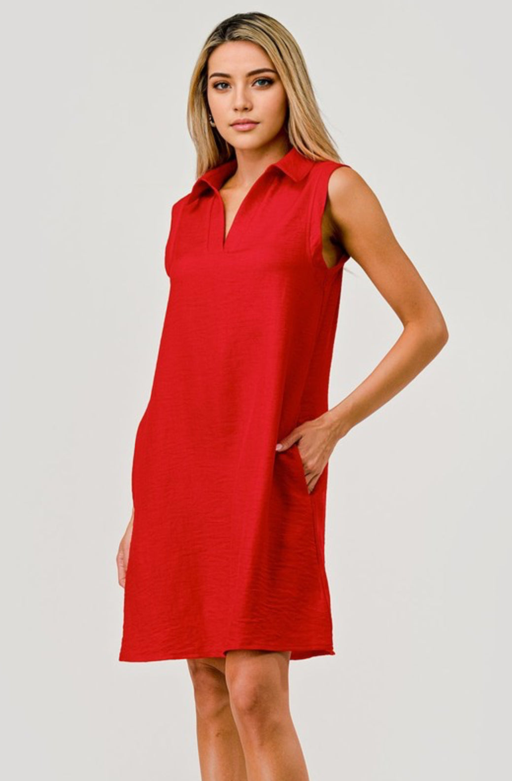 Elle Collared Polo Shift Dress