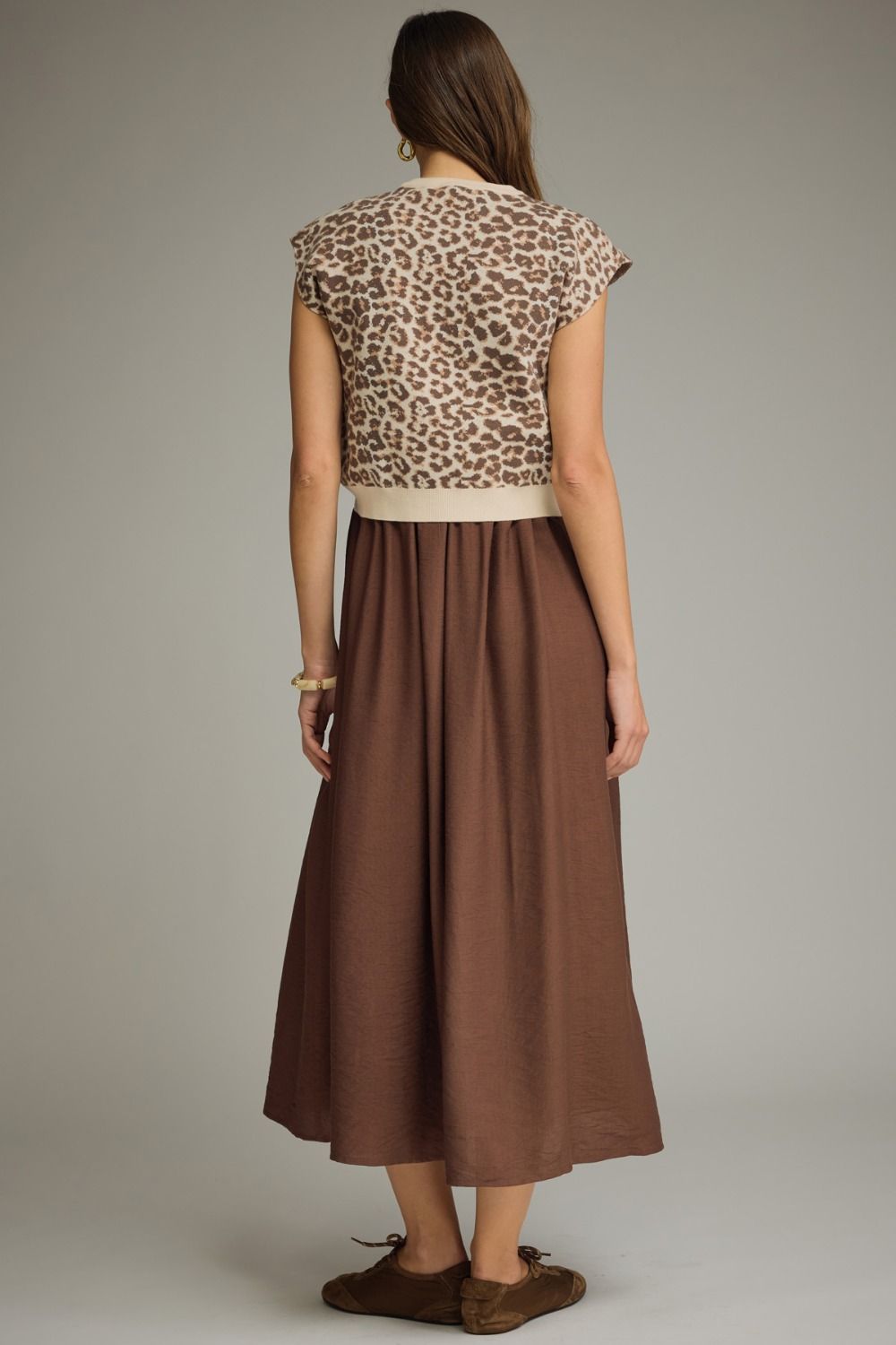 D31960 Layered Midi Dress