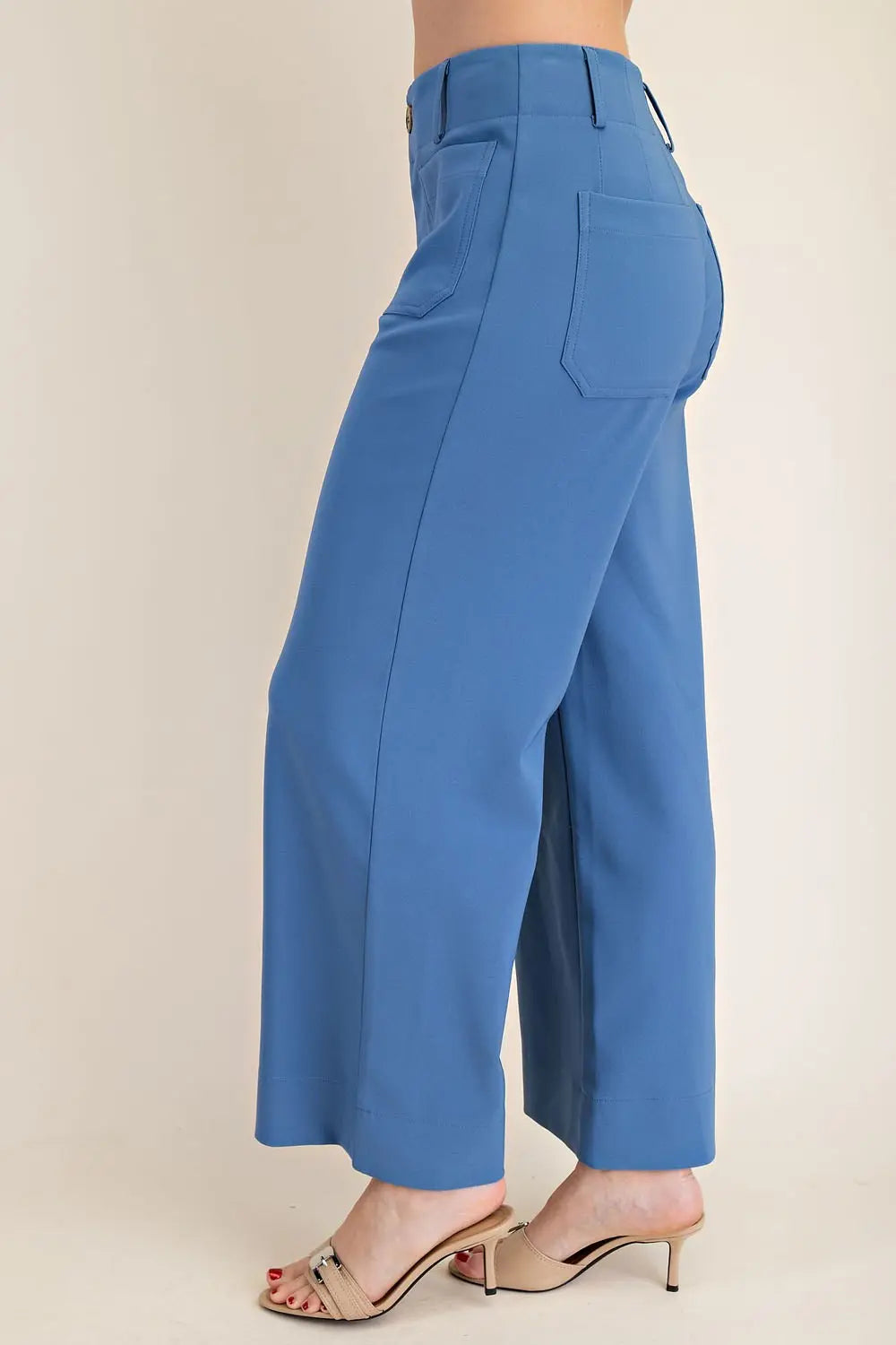 GP7912 Colette Cropped Wide Leg Pants