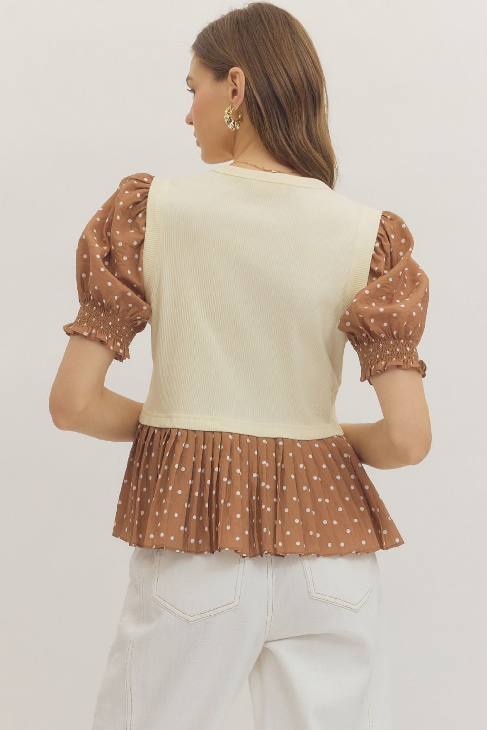 T31448 Polka Dot Top