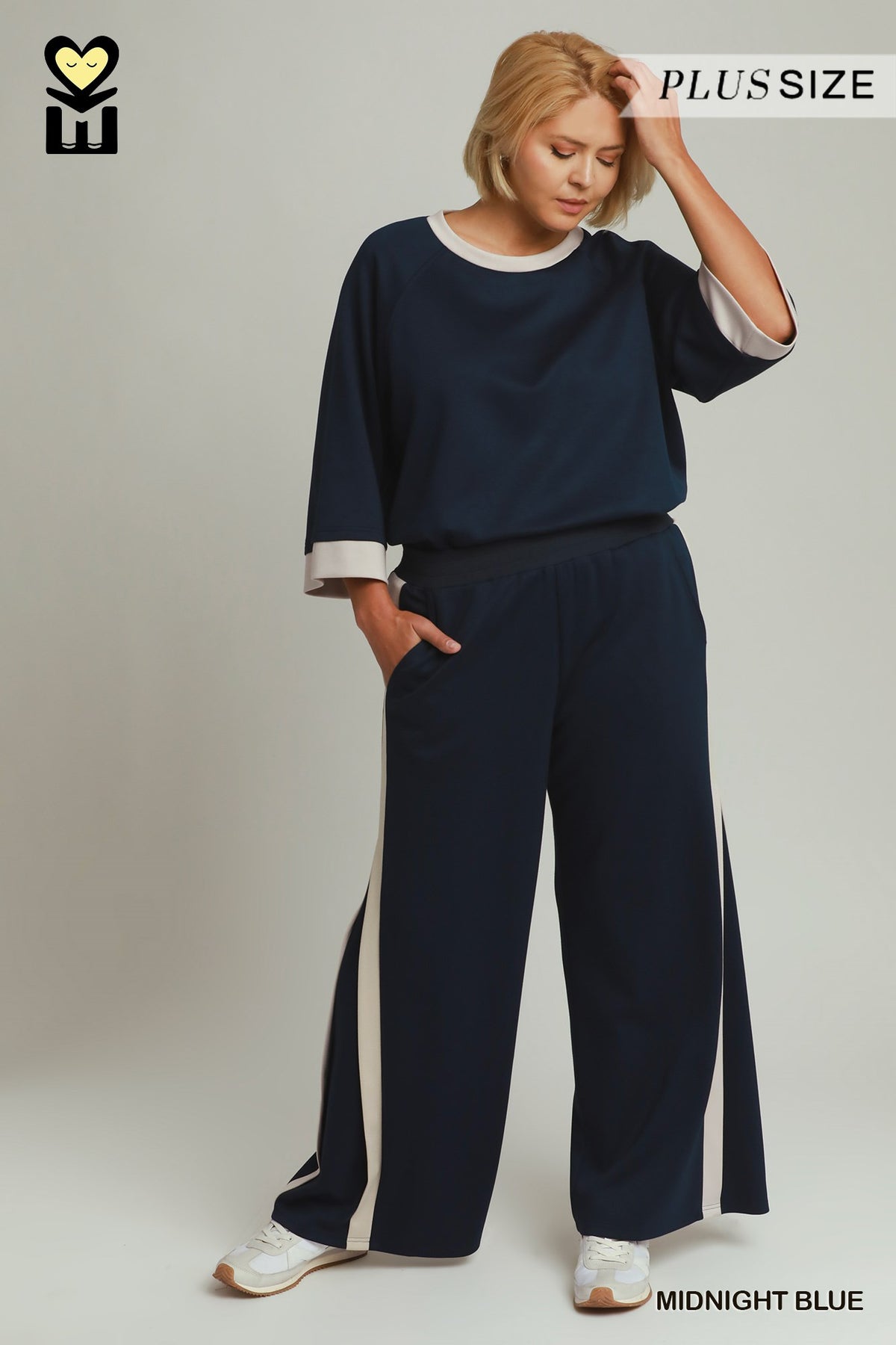 WH1119-P Curvy Colorblock Side Stripe Pants