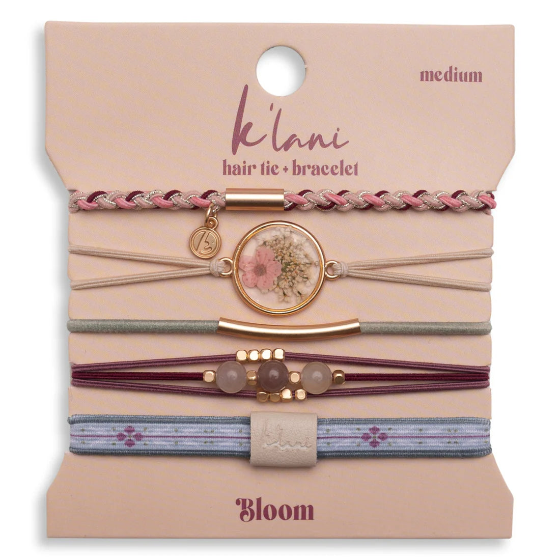Bloom Hair Tie + Bracelet Set