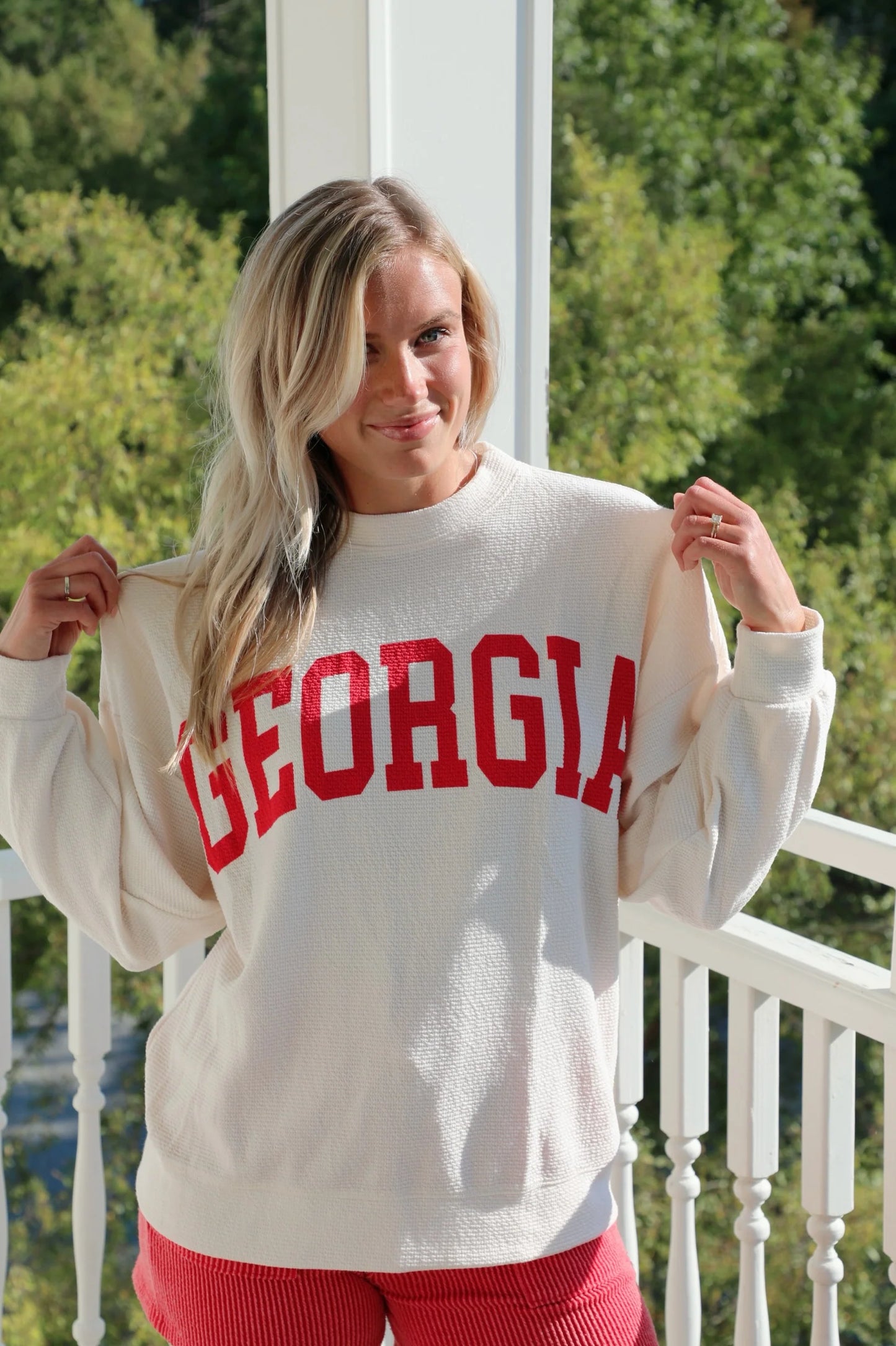 T-42094 Georgia Long Sleeve Graphic Top