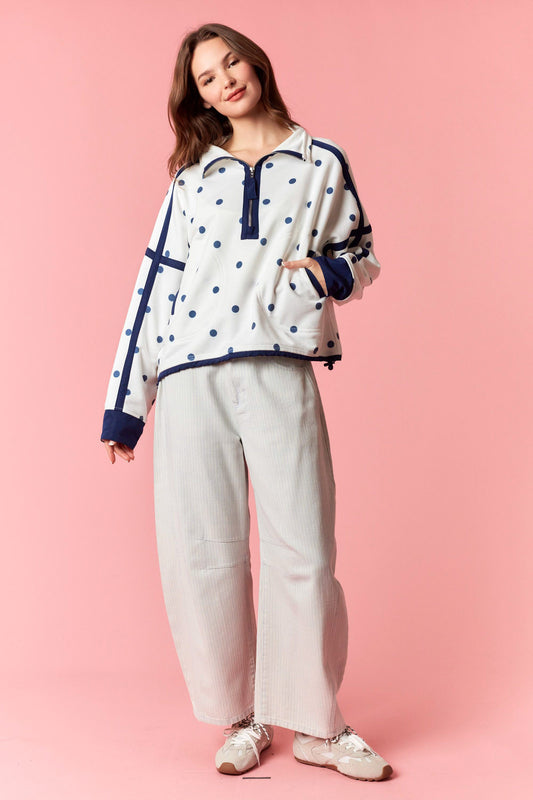 IKT300788-01 Polka Dot Pullover