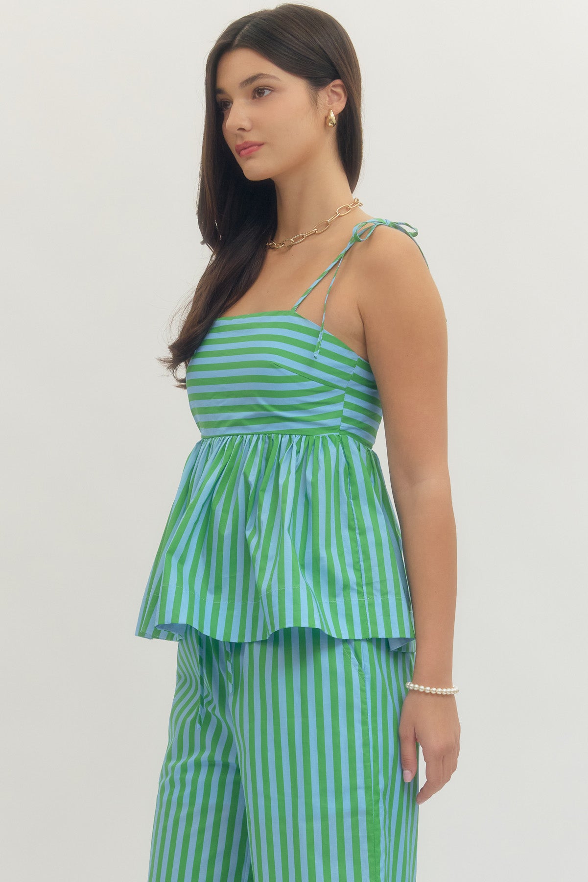 T30506 Striped Sleeveless Top