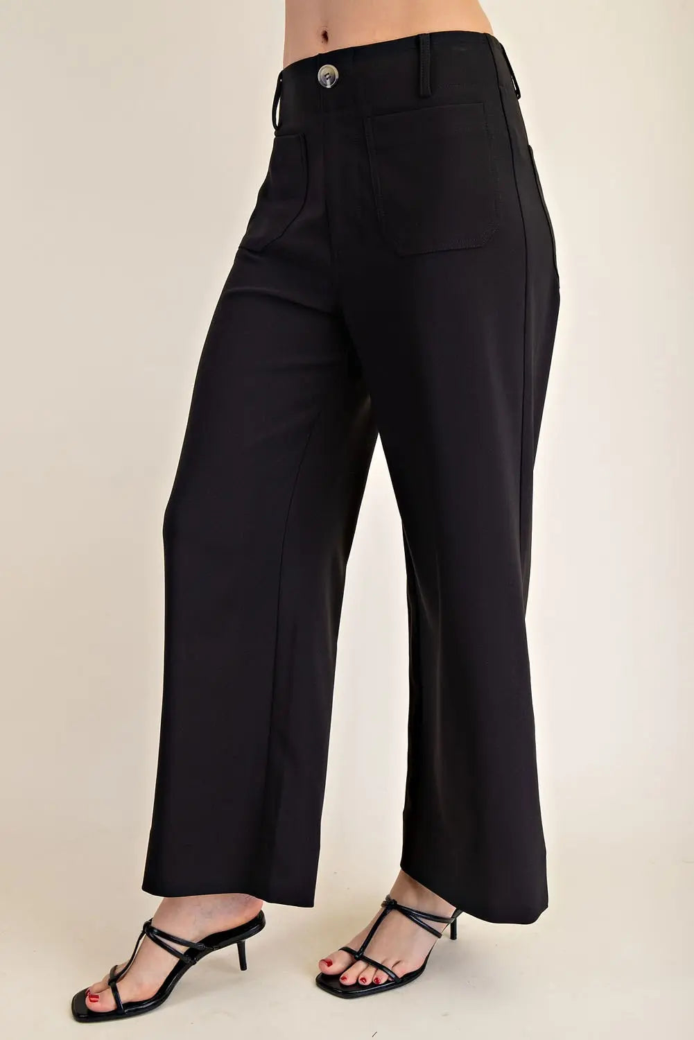 GP7912 Colette Cropped Wide Leg Pants