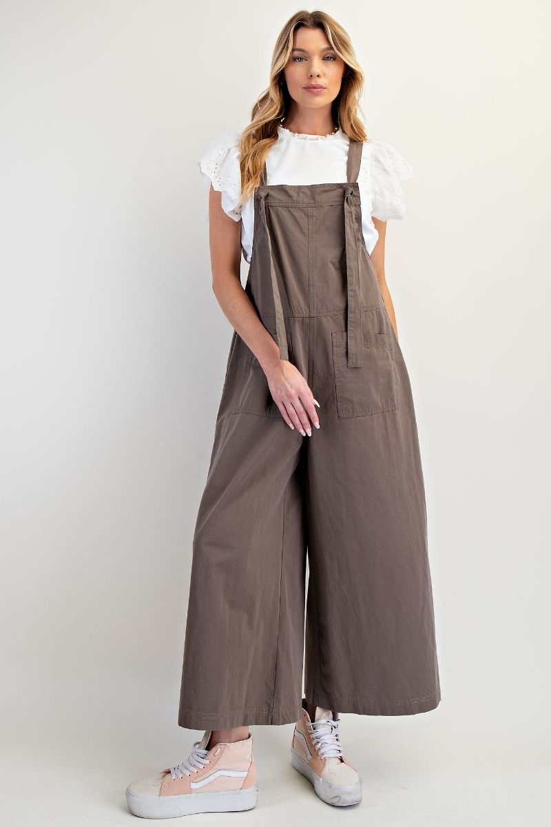 EB55906 Wide Leg Parachute Jumpsuit