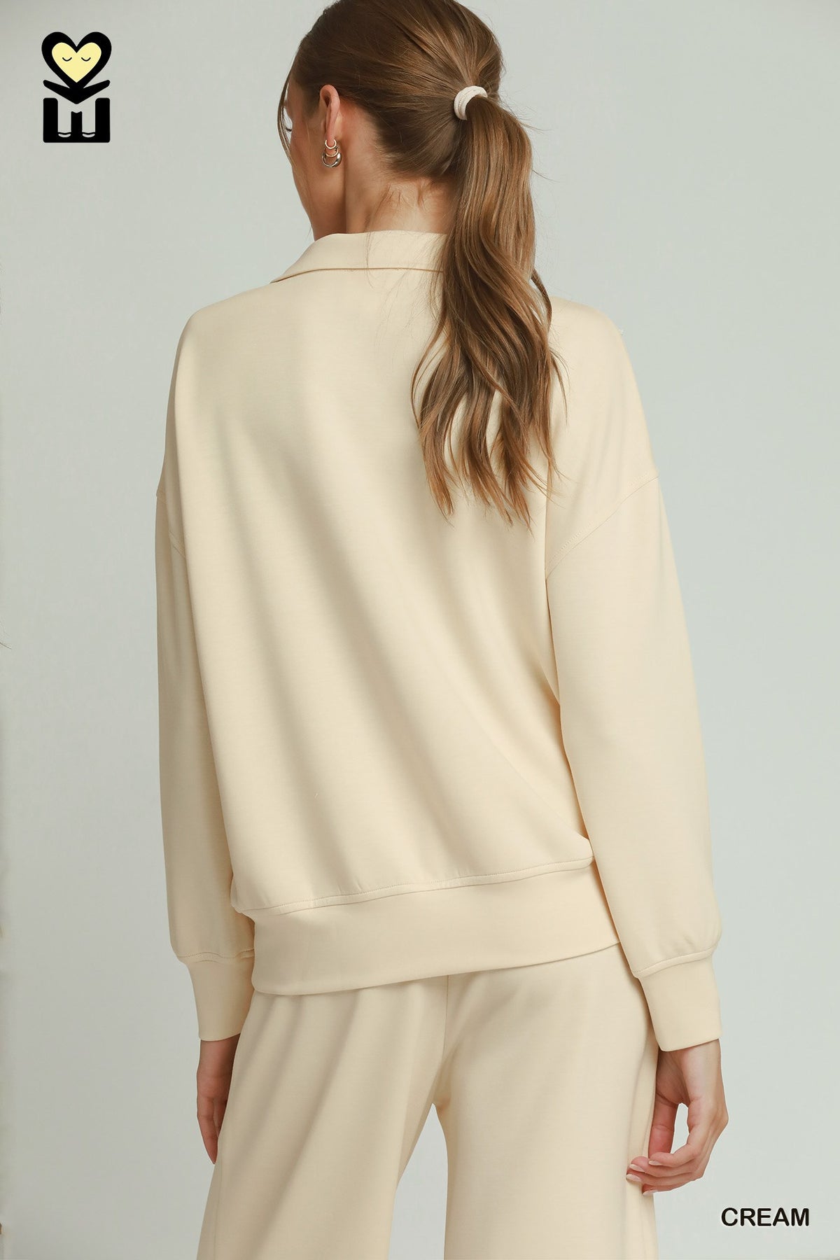 H1034-T Luxeknit Quarter Zip Top
