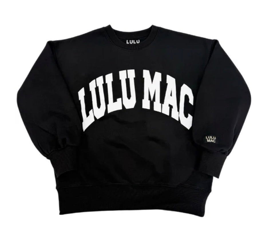 LuLu Mac Black/White Puff Sweatshirt