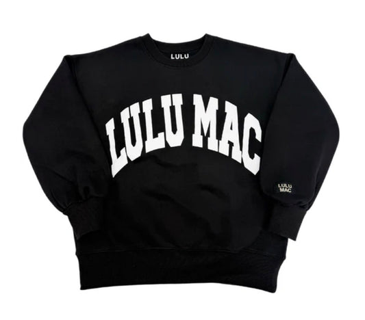 LuLu Mac Black/White Puff Sweatshirt