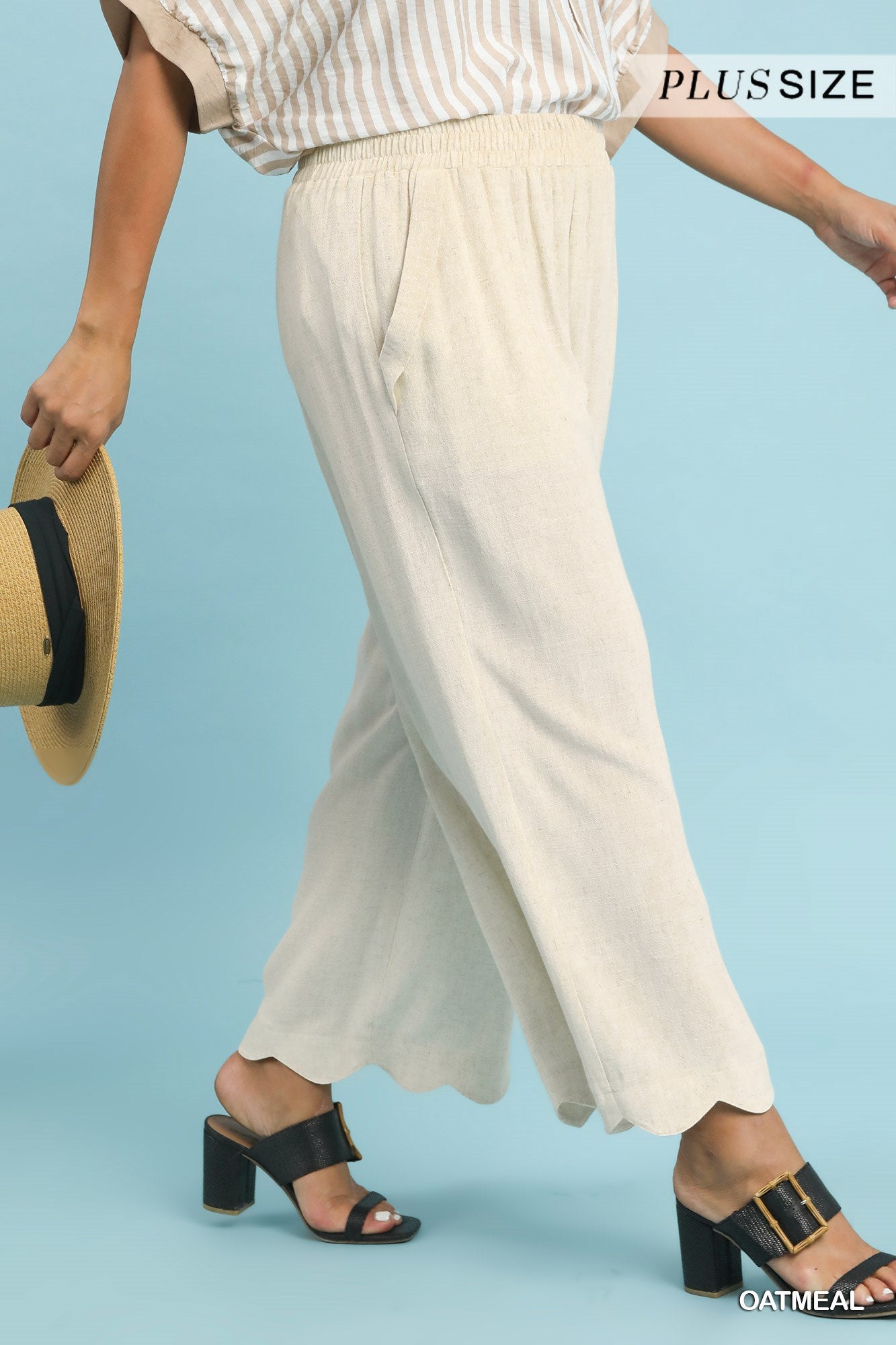 WC5671-P Curvy Linen Pants