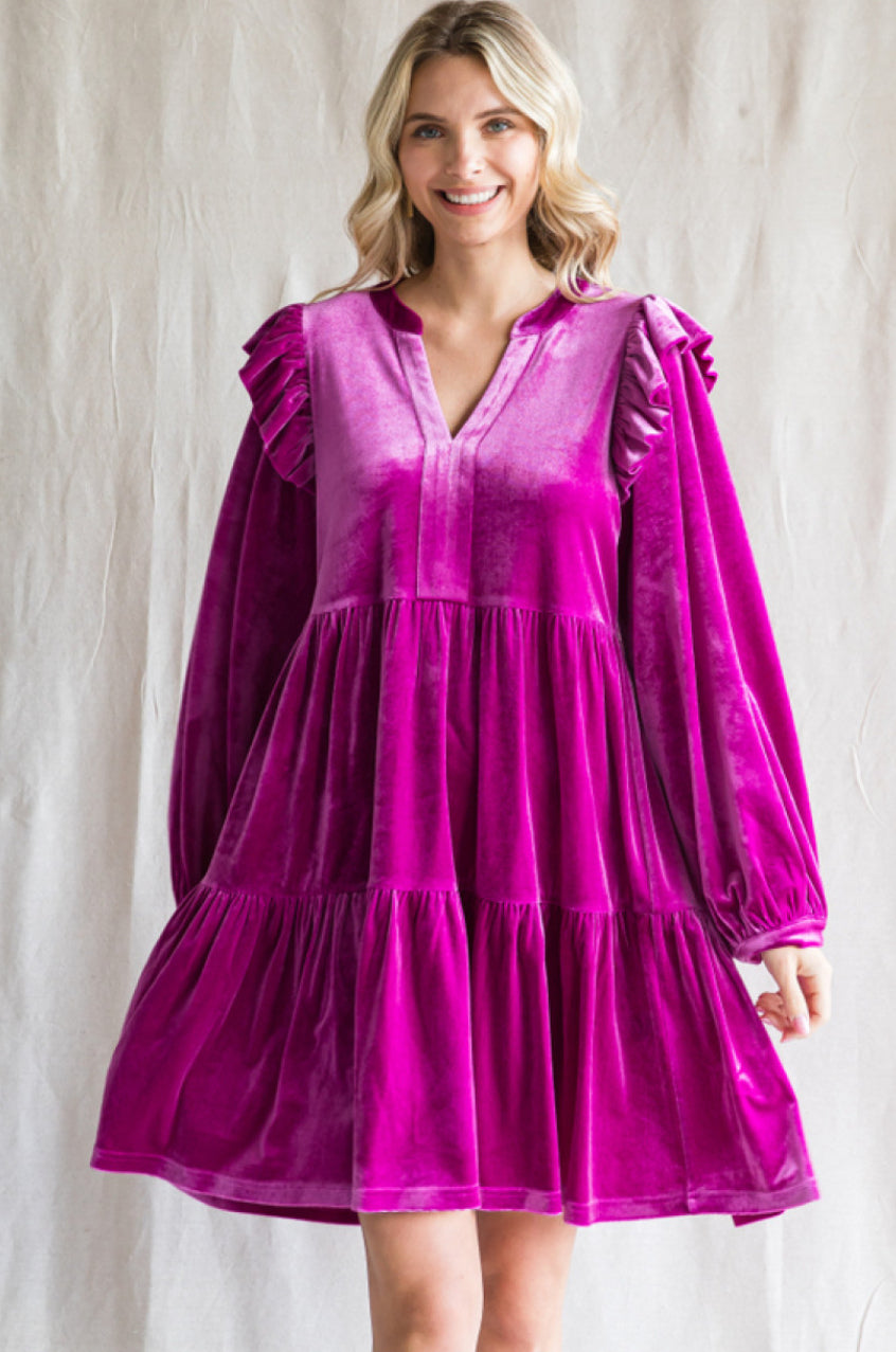 H10189 Velvet Dress