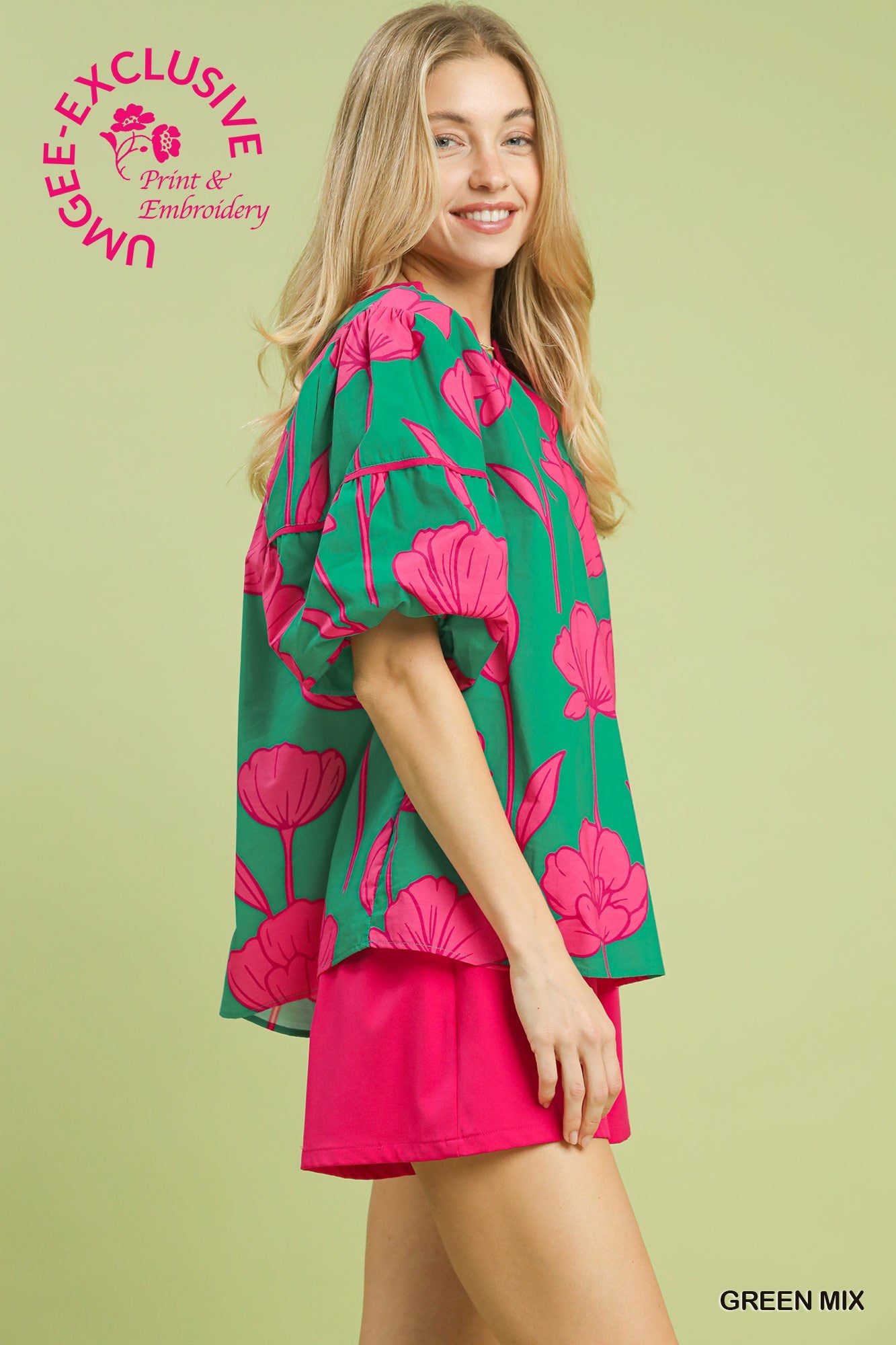 C5774 Floral Blouse