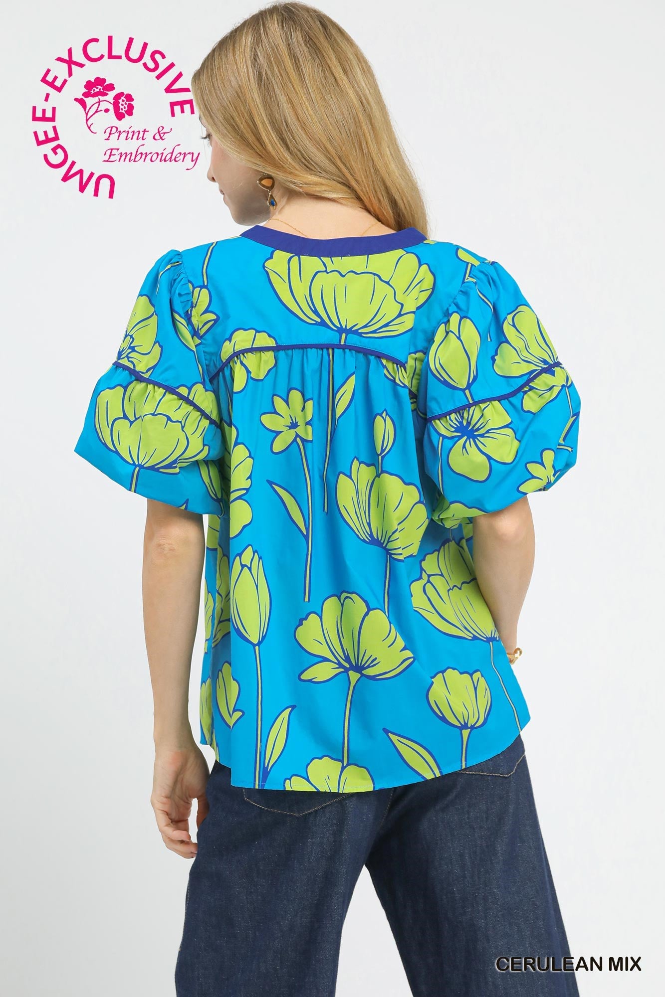 C5774 Floral Blouse