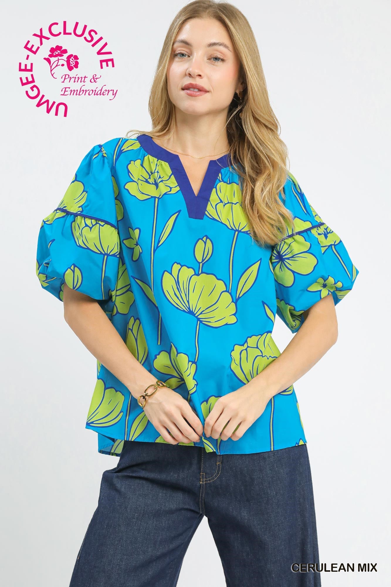 C5774 Floral Blouse