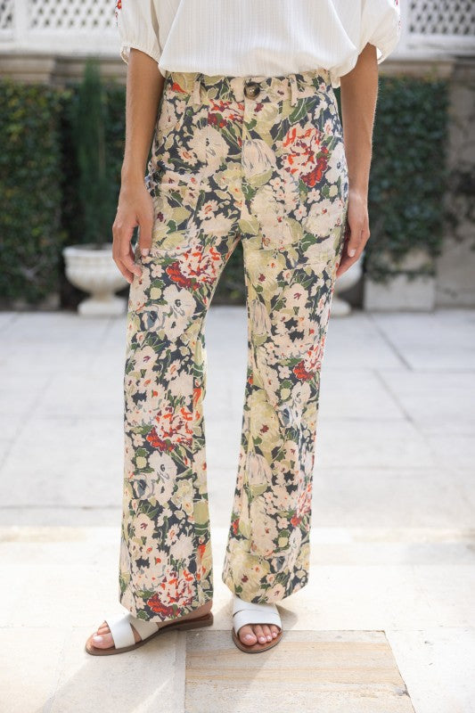 36862 Floral Print Pants