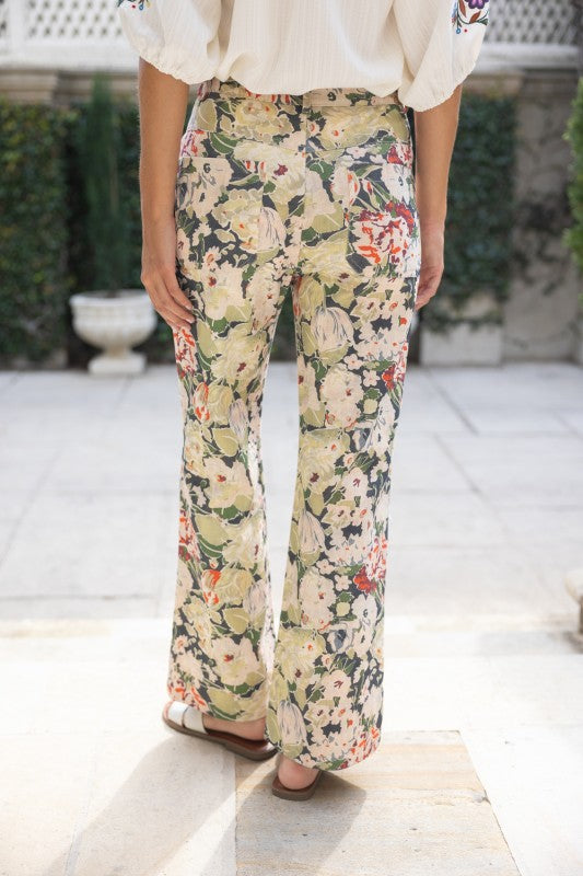 36862 Floral Print Pants