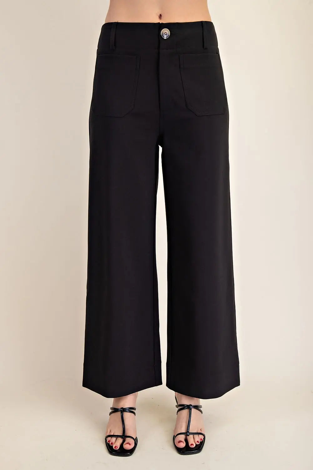 GP7912 Colette Cropped Wide Leg Pants
