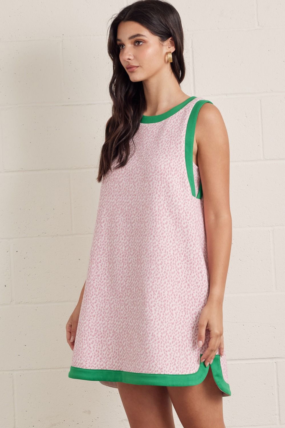 D30663 Textured Mini Dress