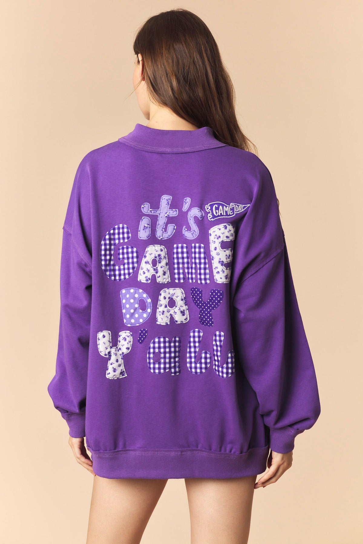 IKT300987-01 “It’s Gameday Y’all” Mock Neck Sweatshirt