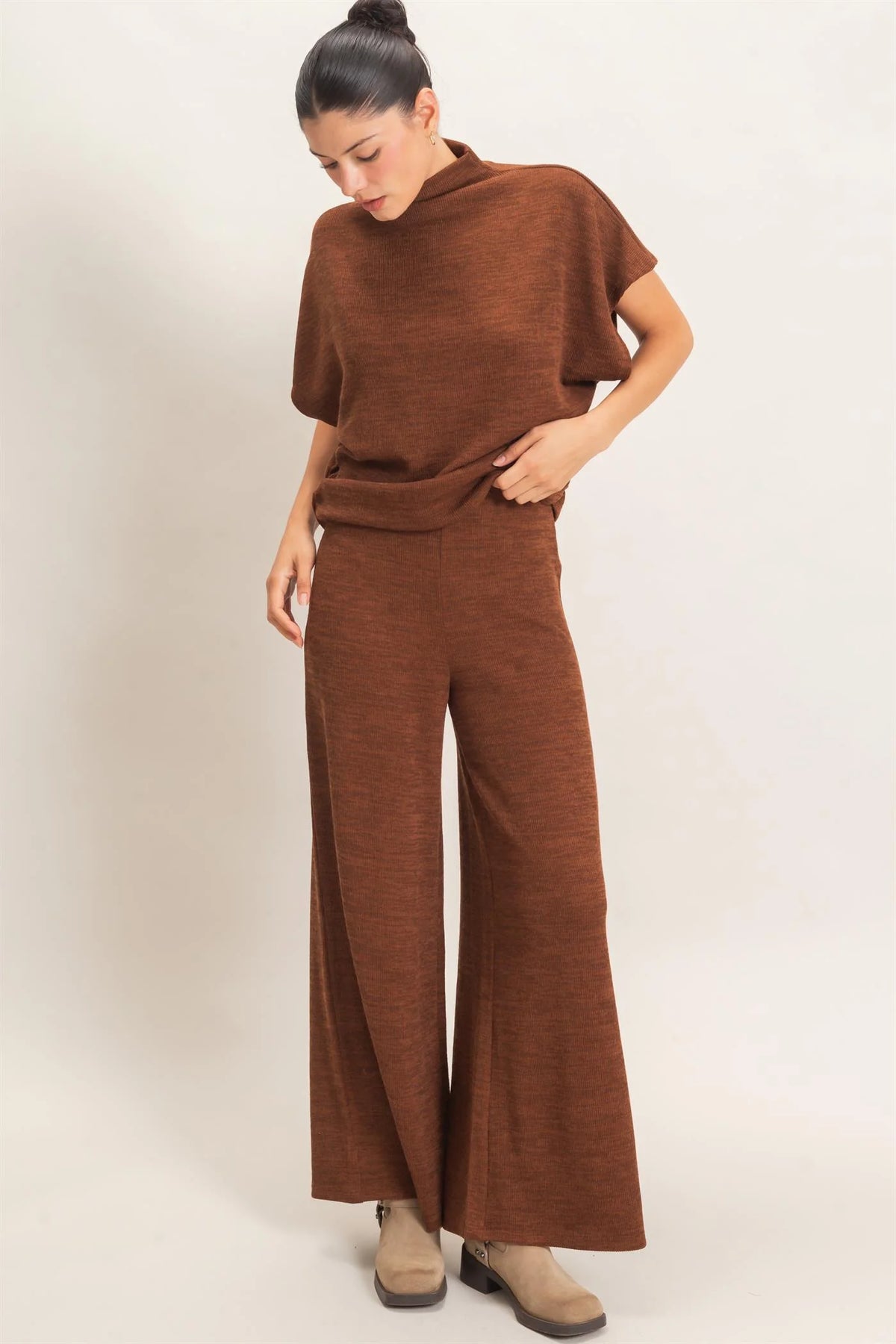 HF26F225-SET-D Dolman Sleeve Top and Pants Set