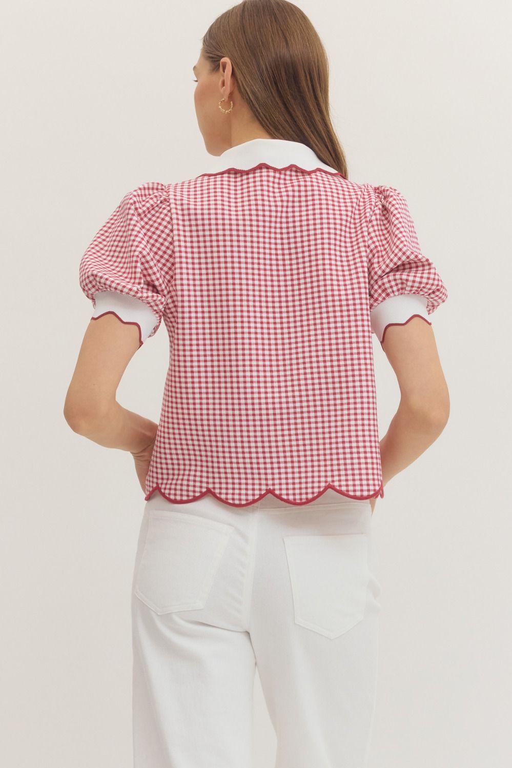 T31920 Gingham Top