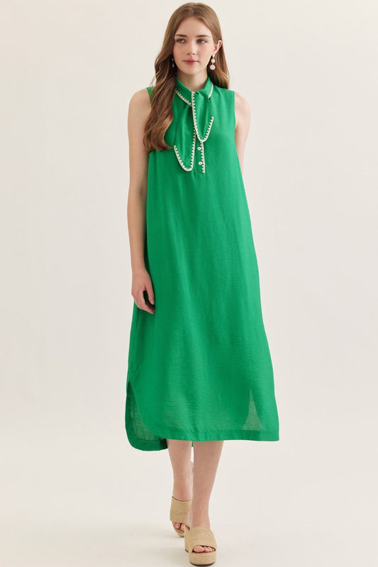 D31209 Solid Midi Dress
