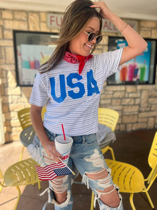 USA Striped T-shirt