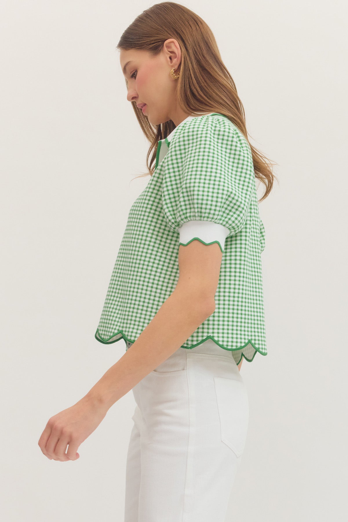 T31920 Gingham Top