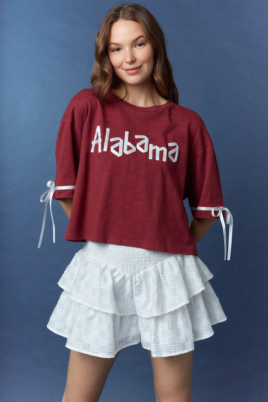 IKT300184-01 Alabama Bow Tie Detail Top