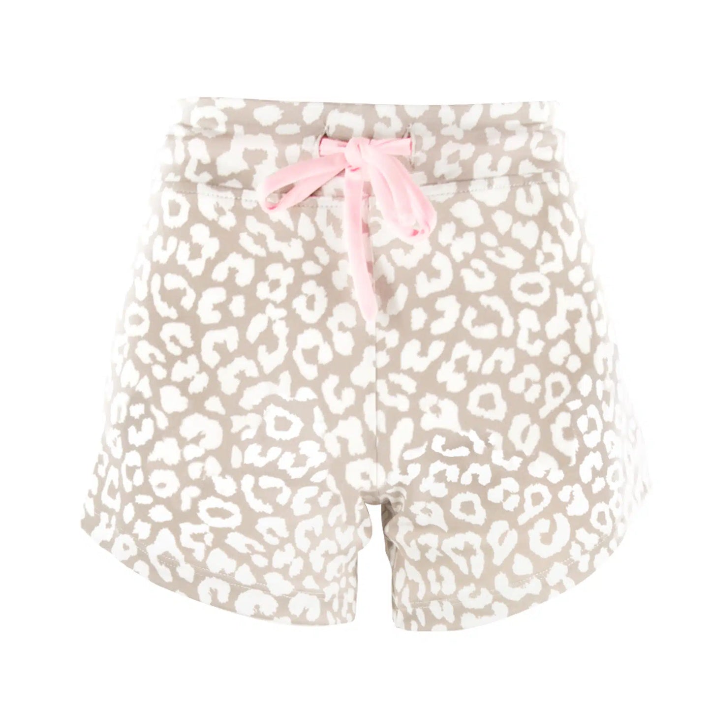 Taupe Leopard Pajama Shorts