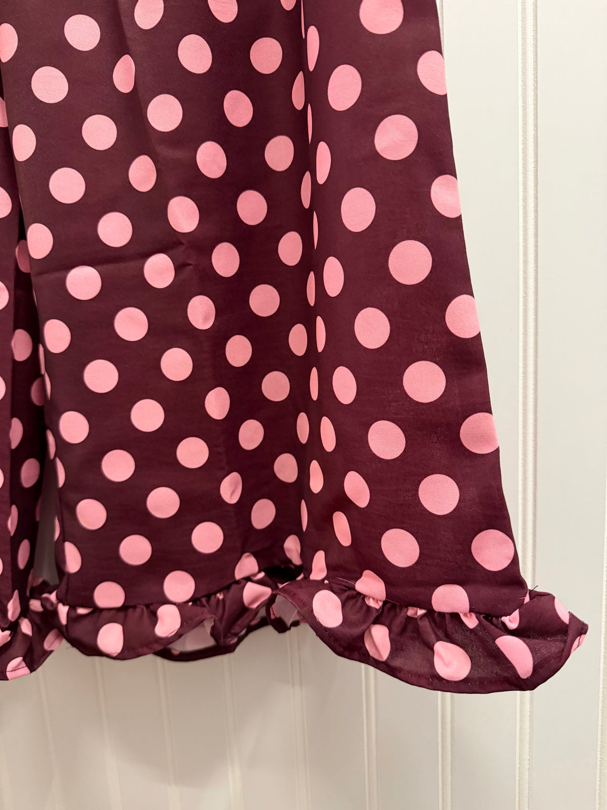 6P1534PK Polka Dot Ruffle Pants