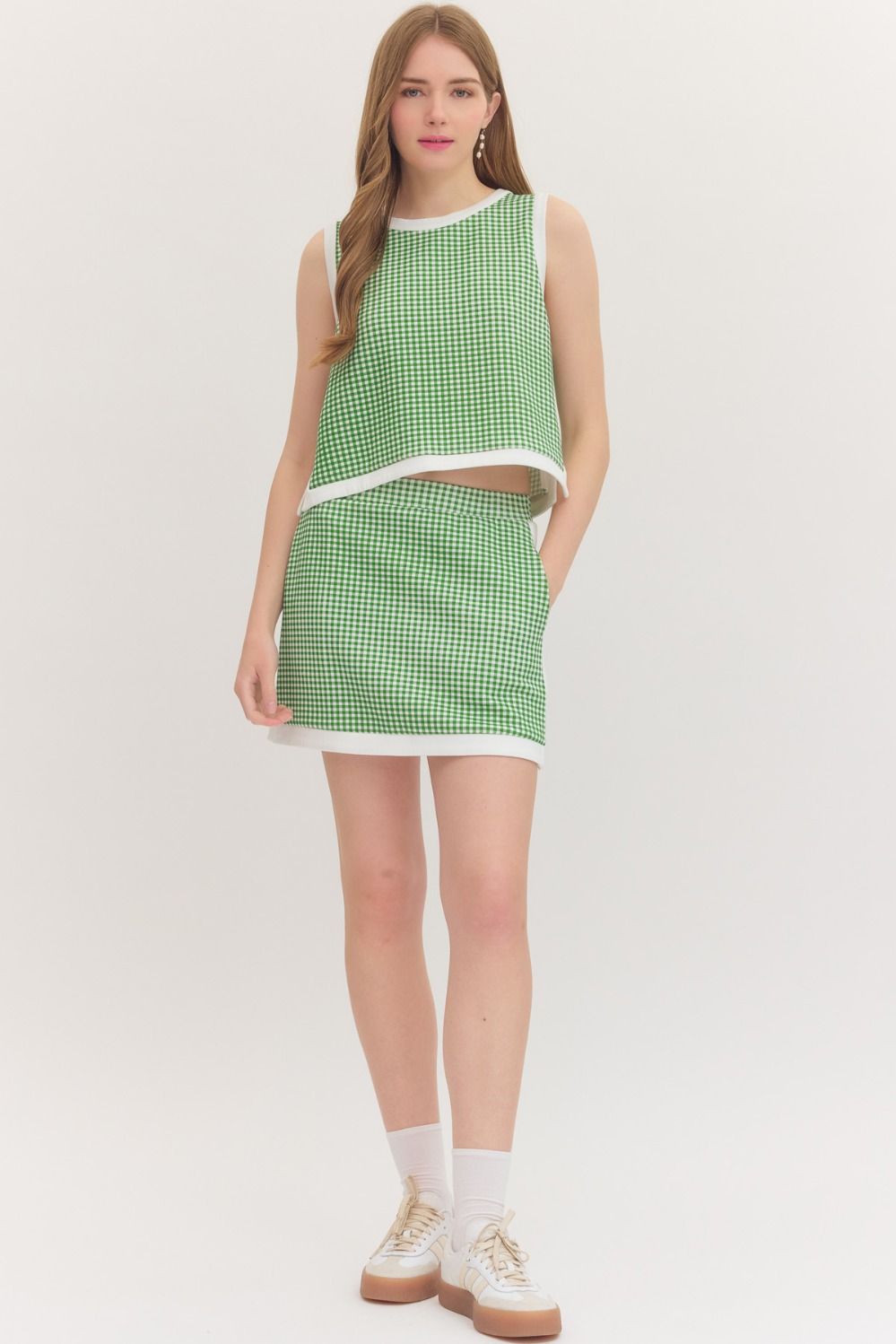 S31709 Gingham Mini Skirt