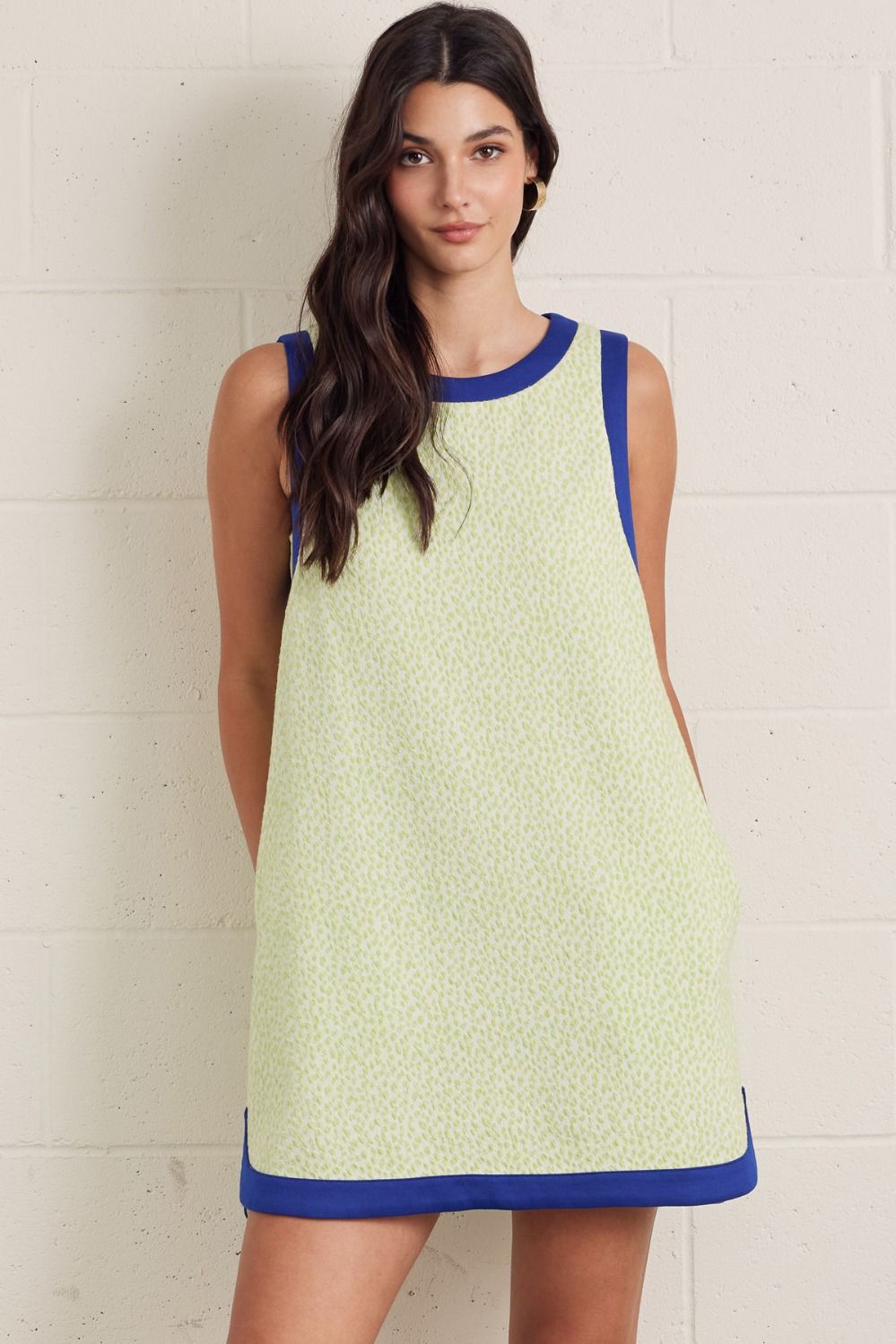 D30663 Textured Mini Dress