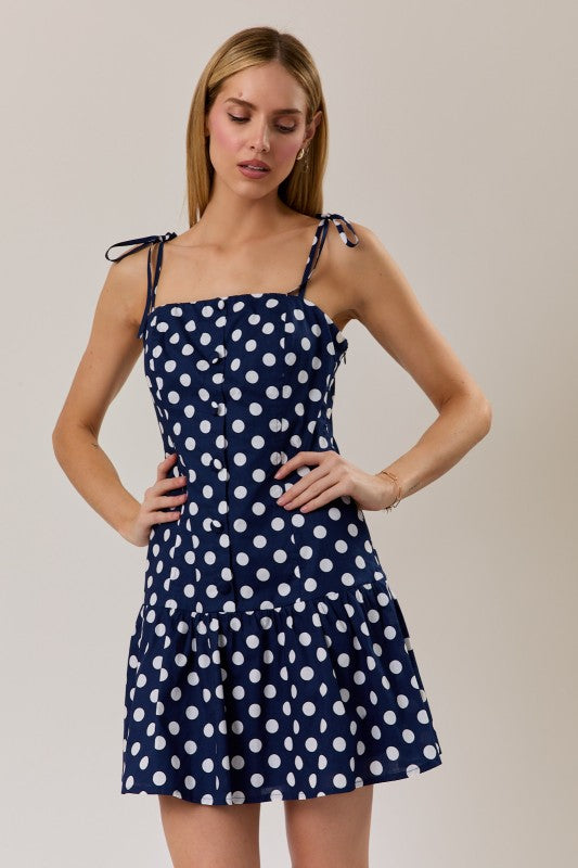 JD8097 Polka Dot Mini Dress