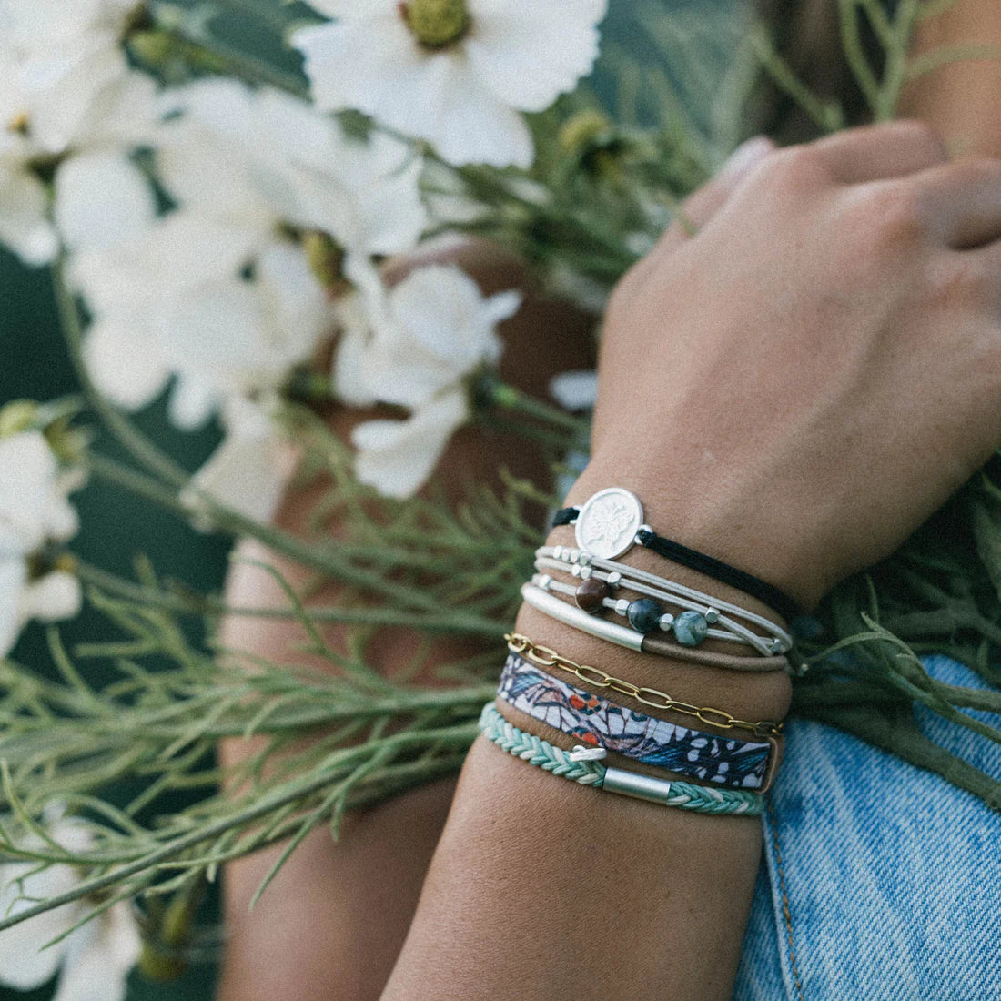 Flourish Hair Tie + Bracelet Set