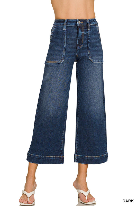 DYP-9560DD Utility Pocket Cropped Jeans