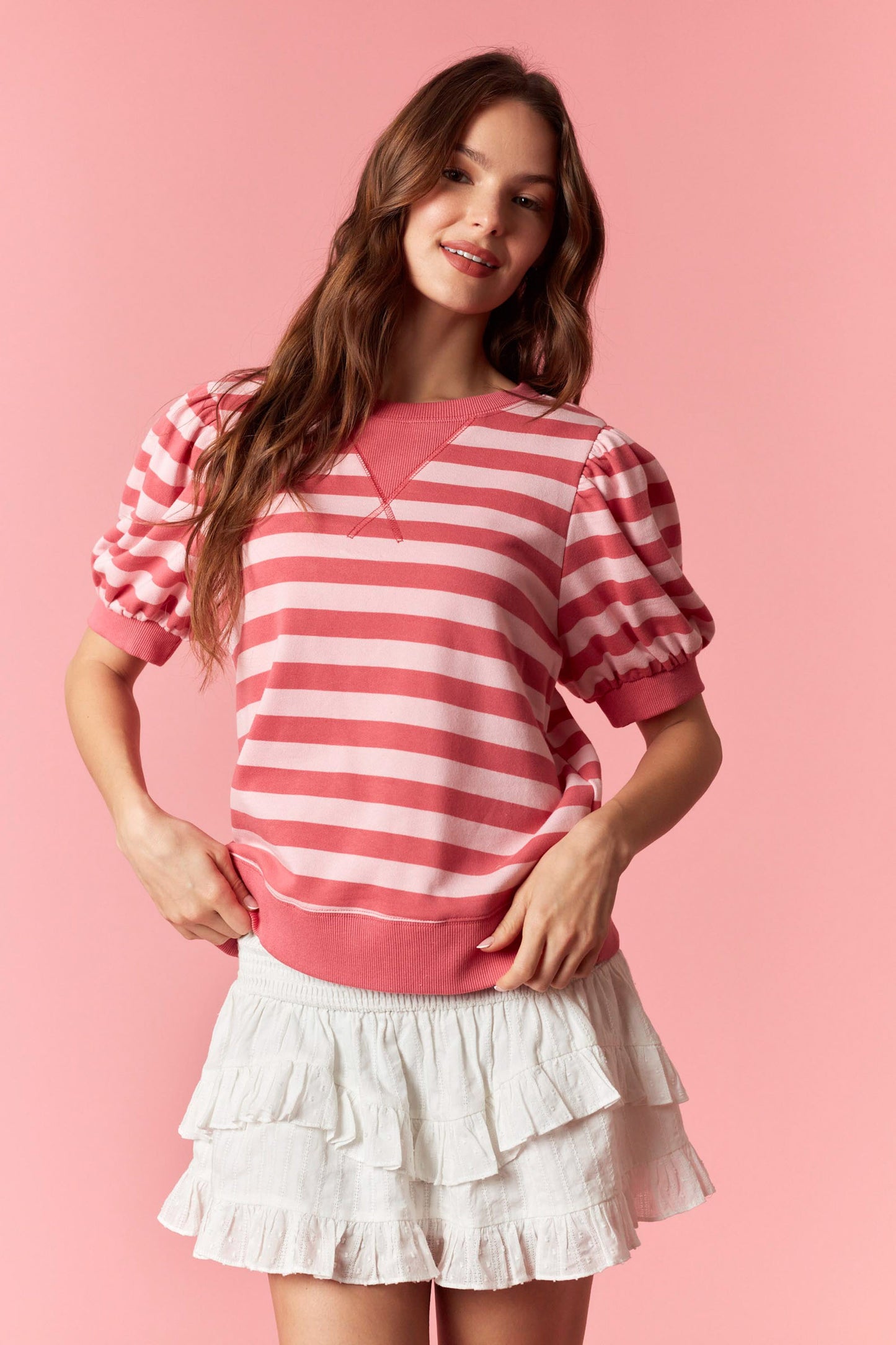 IKT200964-02 Striped Top