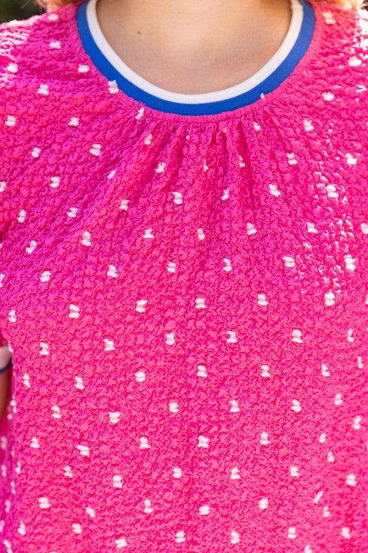 36745 Crinkle Dotted Top