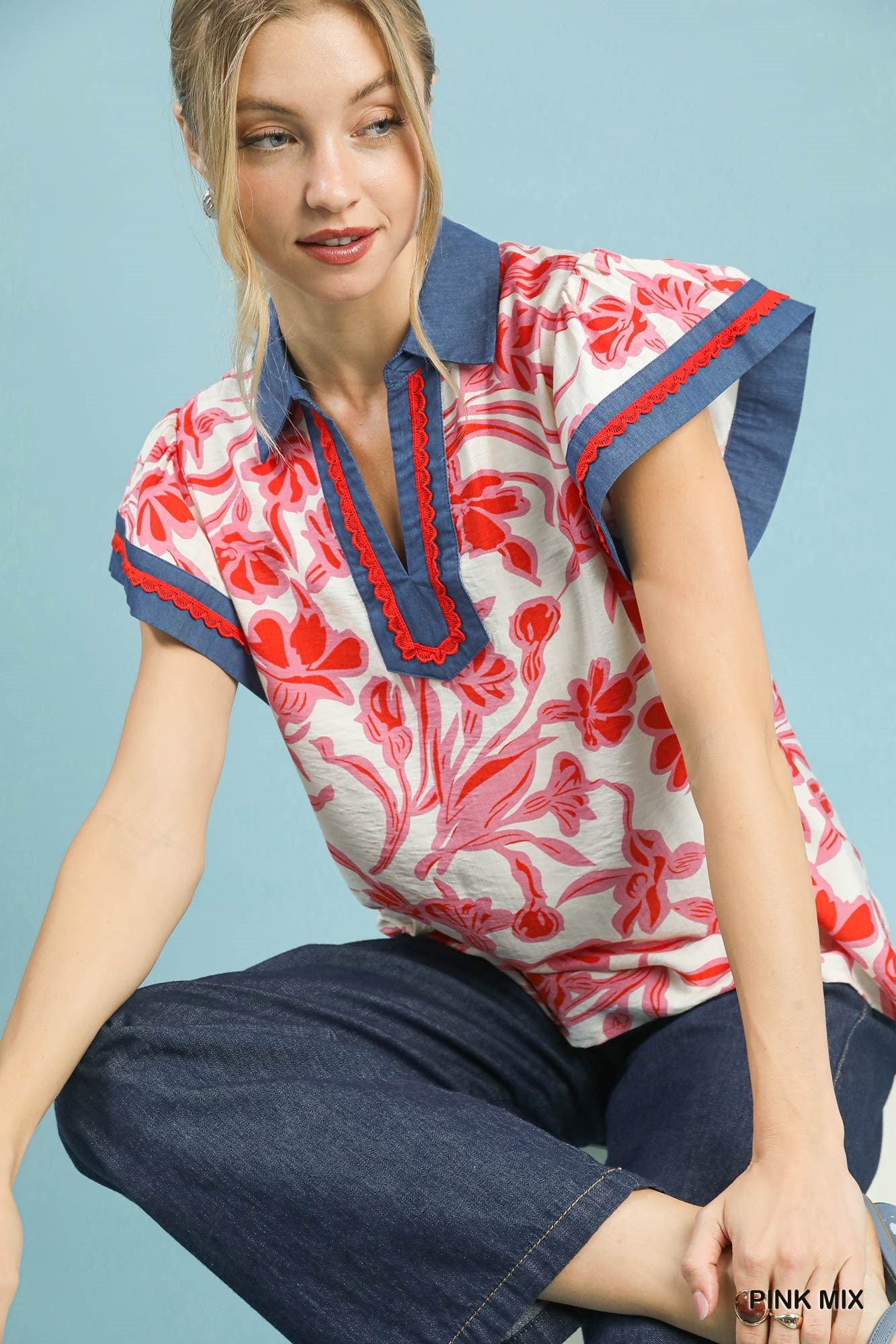 C5892 Floral Top