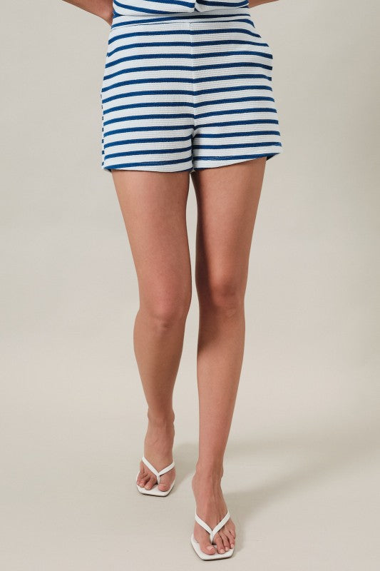 AP5250-2 Textured Striped Shorts